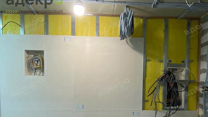 Формирование каркаса на стене и обшивка УниПлит