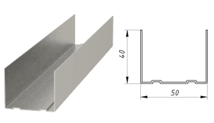 Профиль направляющий ПН50 3м.п