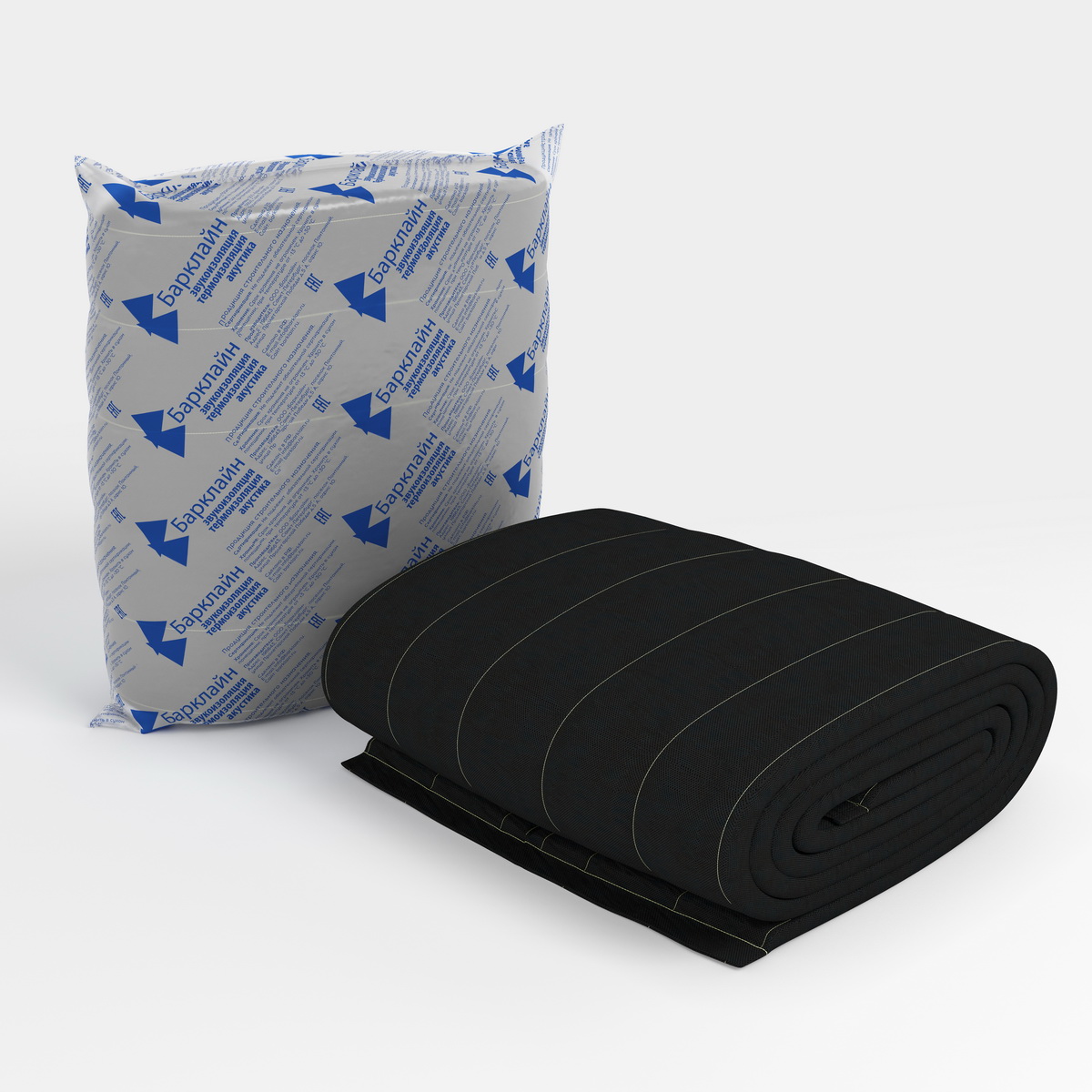 Звукоизоляционный мат БаркИзол НГ 1,25х5 м (6 м2) черный