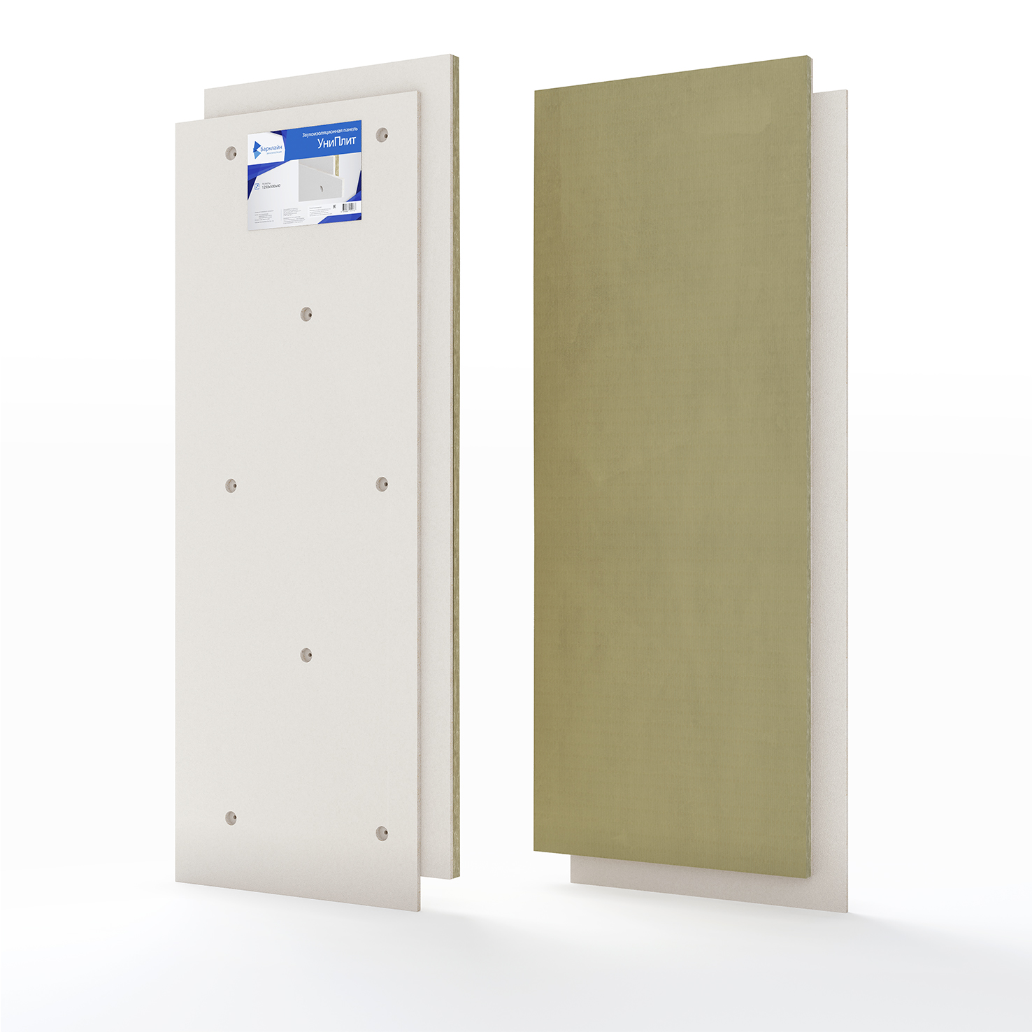 Звукоизоляционная панель УниПлит 24ПК 1200x600 мм
