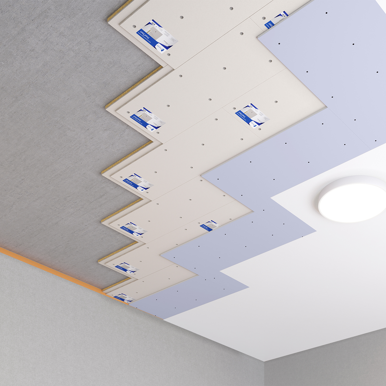 Звукоизоляция под натяжной потолок «Барклайн УниПлит 40»