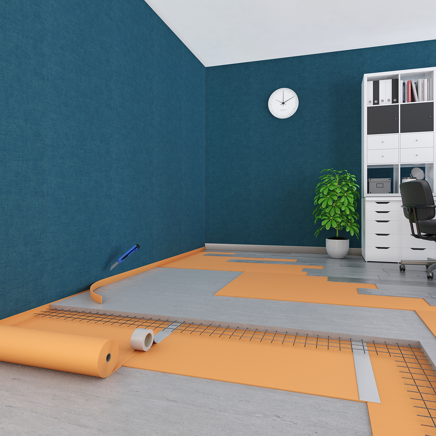 Система звукоизоляции пола (плавающая стяжка) «Барклайн Барьер ВиброСорб»